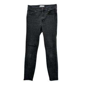 Madewell Women’s 28 Black Skinny Jeans Mid‎ Rise Stretch Denim Pants Classic